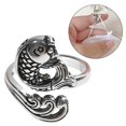 thumbnail image 4 of 3PCS Knitting Loop Crochet Loop Knitting Craft Tool Shape Finger Decoration - Koi Fishes, 4 of 5