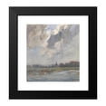 thumbnail image 2 of Frans Smissaert 12x13 Black Modern Framed Museum Art Print Titled - River Landscape with Church Tower, at Storm (1872 - 1944), 2 of 5