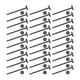 thumbnail image 4 of Bridas multifuncionales para cables, clips universales para carrocería, retenedores de guardabarros 30 piezas, 4 of 8