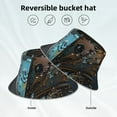 thumbnail image 2 of Sikiie Steampunk Mechanical Butterfly Reflective Double-Sided Bucket Hat, Sun Hat, for Gardening, Beaching, Camping, Hiking, Fishing, 2 of 6