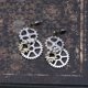 thumbnail image 4 of Pendientes largos con colgante de engranaje antiguo Steampunk para mujer, 4 of 4