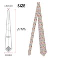 thumbnail image 3 of Naloa Dog Doing Yoga Print Solid Color Tie Formal Necktie for Men，Suitable for business, daily life, work, 3 of 5