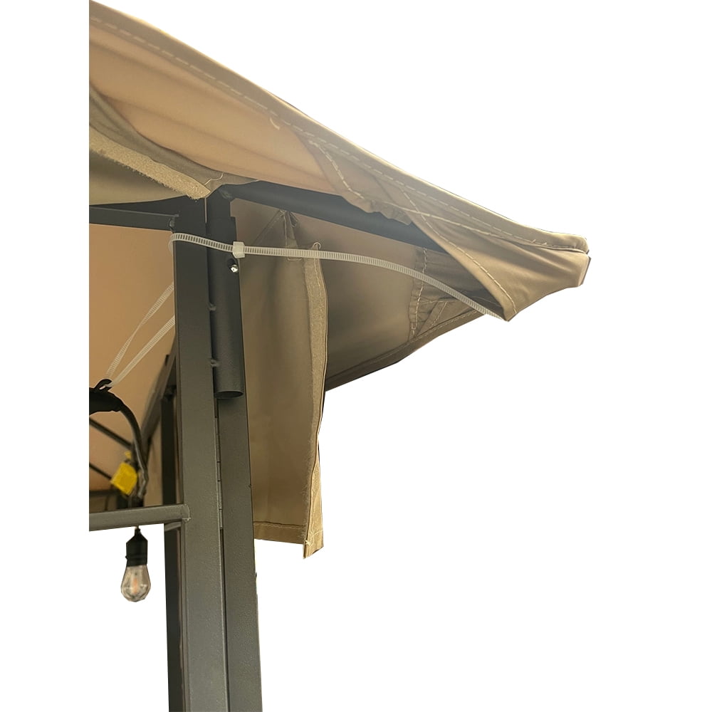 Garden Winds Replacement Canopy Top Cover Compatible with The Style Selections 10ft Gazebo -TPGAZ9116D TPGAZ9126B TPGAZ9126A - Riplock 350