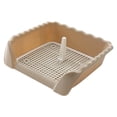 thumbnail image 3 of Pet Cat Training Toilet Tray Detachable Lattice Dogs Pad Tray Dogs Toilet for Indoor Coffee Medium, 3 of 9