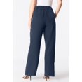 thumbnail image 2 of Roaman's Women's Plus Size Bi-Stretch Wide Leg Pant, 2 of 3