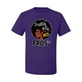 thumbnail image 2 of Wild Bobby, Pretty Girls Rock Fros Too Black History Month, Men Graphic Tees, Purple, Small, 2 of 6