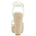 thumbnail image 4 of Journee Womens Andiah Buckle Espadrille Wedge Sandals, 4 of 10