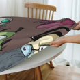 thumbnail image 3 of Invader Zim Pattern Round Tablecloth Fitted Elastic Tablecloths Indoor Outdoor Table Cover Decor For Kitchen Picnic Party, 3 of 8
