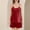 Red, variant on Xihbxyly Pjs for Women Plus Size Solid Color Cami Pajamas Sets Leisure Crew Neck Sleeveless Sleepwear with Shorts