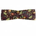 thumbnail image 1 of Nature Headband, Autumn Seasonal Botanical Composition with Leaves Acorns and Berries, Elastic and Soft Women's Bandana for Sports and Everyday Use, Grey Red Coconut, by Ambesonne, 1 of 3