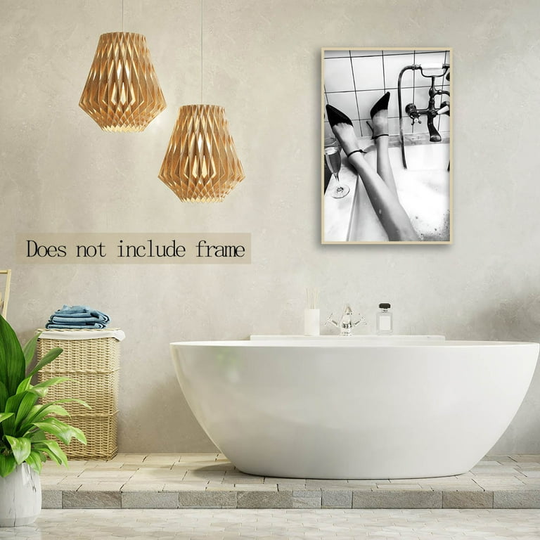 A Woman in bathtub Wall Art Canvas Unframed/Framed