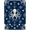 Navy Blue, Pattern 2, variant on ODIKA 8'x10' Washable Area Rug Non-Slip Chair-Friendly Mat Maritime Octopus Tentacle Curling Wave Nautical Border Motif for Dining Room, Large Office, Lounge