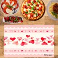 thumbnail image 2 of Amarainy Heart Pattern Pink Linen Table Mats Set of 4 for Home Kitchen Table Decor 12x18 inch, 2 of 5