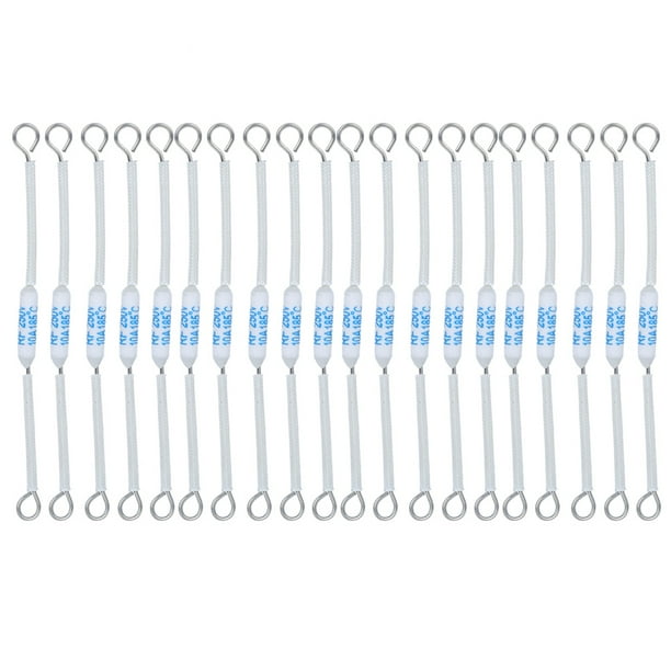 Fusible de temperatura de corte, 20 piezas, 250 V, 10 A, fusible RF, fusible cerámico RF, rendimiento impulsado