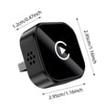 thumbnail image 3 of BotaniNest Wireless CarPlay Adapter Size USB Wireless Play Adapter 2 In 1 Carplay Wired To Wirelesss For CarPlay Plug And Play, 3 of 7