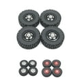 thumbnail image 4 of ZheElen RCGOFOLLOW Durable Wheel Rims Tyre For 1/12 MN D91 Crawler RC Car Accessories Black, 4 of 6