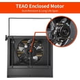 thumbnail image 3 of HICFM 7500W Hard-Wired Ceiling Mount 240V Garage Electric Heater with Remote Control & 12-Hour Timer - UL Listed, 3 of 9