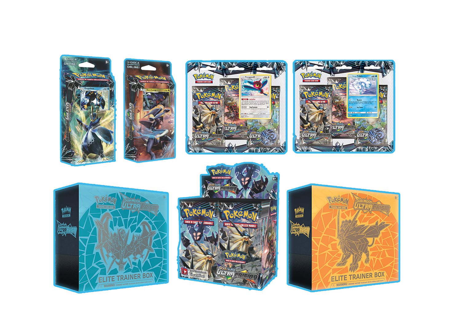 Sun & Moon Ultra Prism Play-set 4 X Trainers Energy Pokemon Trading Cards! 