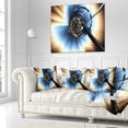thumbnail image 3 of Designart Fractal 3D Tangled Knot - Contemporary Throw Pillow - 16x16, 3 of 5