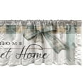 thumbnail image 2 of Ambesonne Farmhouse Window Valance, Vintage Home Bird Leaves, 54" X 12", Pale Teal Pale Khaki Grey, 2 of 5