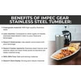 thumbnail image 2 of ImpecGear Tumbler, 20 Fluid Oucnes, BPA  Free Stainless-Steel Travel Tumbler (Grey), 2 of 15