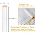 thumbnail image 2 of 9 x 65 Feet Plastic Drop Cloth Plastic Sheeting with Masking Tape,Waterproof Protective Masking Film,Prevent Dust Paint for Car,Furniture,Carpet,Floor,2 Pack, 2 of 7