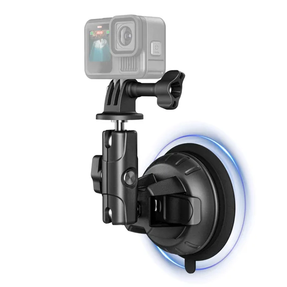 Universal Suction Cup Mount for DJI Osmo/Insta360/GoPro - Car Windshield Window Dashboard Holder with 360° Adjustable Ball Head for Action 6/5/4, Go Ultra X5/X4, Hero 13-11