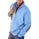 thumbnail image 1 of Hombres Jersey con cuello alto Sudadera informal Sudaderas de otoño de manga larga Top con cremallera, 1 of 2