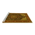 thumbnail image 2 of Ahgly Company Machine Washable Indoor Rectangle Medallion Yellow Traditional Area Rugs, 2' x 5', 2 of 4