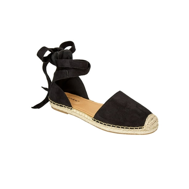 Perforering notifikation alkove Comfortview Women's Wide Width The Shayla Flat Espadrille Shoes -  Walmart.com