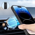 thumbnail image 5 of Compatible with MagSafe for iPhone 16 Pro Max Case, Slim Classic PU Leather Protective Shockproof Magnetic Back Design Vintage Anti-Scratch Phone Cover for iPhone 16 Pro Max Case, Black, 5 of 5