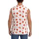 thumbnail image 4 of Fotbe Pastry Men's Camiseta sin Mangas Estampada para Hombres, Playera Casual para Gimnasio, Entrenamiento, Playa-XX-Large, 4 of 7