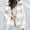 White, variant on Tejiojio Coats Clearance Women's 2022 Fall/Winter Double Sided Plush Plaid Jacket Large Size