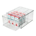 thumbnail image 5 of iDesign Stackable Storage Drawer for Pantry, Set of 2, Clear, Made in USA, 5 of 8