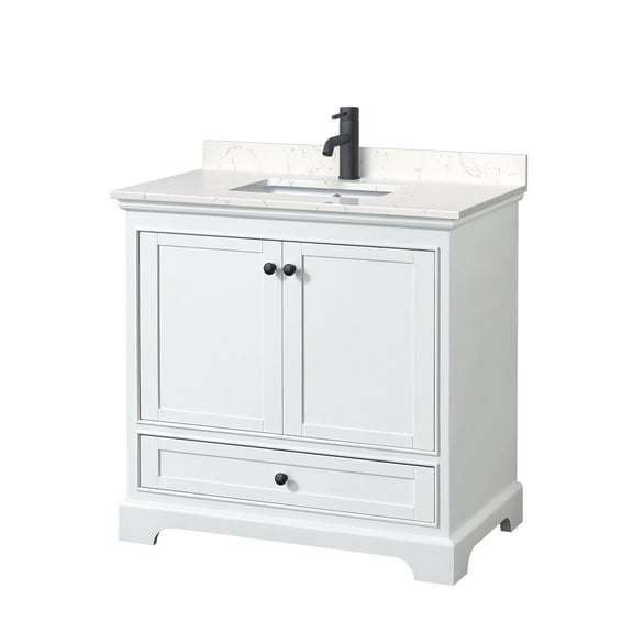 Wyndham Collection Wcs202036s-Vca-Mxx Deborah 36" Free Standing Single Basin Vanity Set -