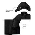 thumbnail image 6 of ZSHOW Girl's Jacket Padded Winter Coat Waterproof Winter Jacket with Hood Black 10/12, 6 of 8