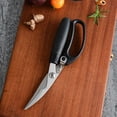 thumbnail image 3 of Poultry scissors, poultry shears with sharp hardened stainless steel blades and plastic handles, comfortable and precise cutting kitchen shears, bone shears, 3 of 5