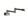thumbnail image 1 of Pot Filler Double Joint Spout Folding Stretchable Swing Arm Wall Brass Kitchen Faucet Single Hole Two Handle Kitchen Sink Tap ,High Water Flow Rate, 1 of 6
