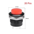 thumbnail image 2 of 20Pcs,16mm Red Momentary Push Button Switch Round Button R13-507 SPST 1 NO 1 NC, 2 of 3