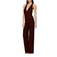 thumbnail image 4 of Idoravan Womens Rompers and Jumpsuits Long Pant Women'S Solid Color High-Waisted Sleeveless Off-The-Shoulder Sequin Slim Long Sequin Romper, 4 of 5