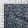 thumbnail image 1 of oneOone Cotton Poplin Fabric Leaves & Floral Block Printed Craft Fabric BTY 56 Inch Wide, 1 of 5
