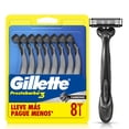 thumbnail image 1 of Rastrillo Gillette Prestobarba 3 Carbono con Carbón Activado y 3 Hojas, 8 pzas, 1 of 5
