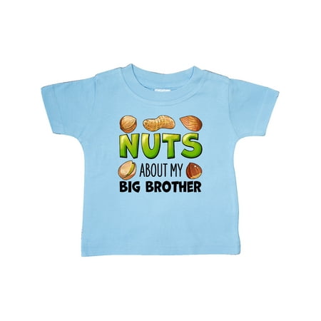 

Inktastic Nuts About My Big Brother Peanut Almond Pistachio Gift Baby Boy or Baby Girl T-Shirt
