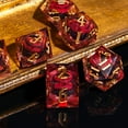 thumbnail image 5 of Cusdie Sharp Edges DND Dice, Death Peeping Eyes Liquid Core Dice, 7 PCs D&D Dice, Handcrafted Polyhedral Dice Set, for TTRPG Role Playing Game Pathfinder, 5 of 5