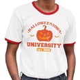 thumbnail image 2 of Halloweentown University Ringer Tee Shirt Unisex Small White/Red, 2 of 5