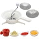 thumbnail image 5 of Molinillo de Alimentos para Cortador de Verduras con 3 Discos Intercambiables Molinillo de Alimentos Cortador Manual Molienda para Salsa de Tomate Patatas, 5 of 5