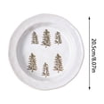 thumbnail image 3 of Christmas Dinnerware Steak Plates Kitchen Tableware Family Gathering Serving Plate for Holiday Dinner Party Home Kitchen Decor Gift Set Xmas, 3 of 7