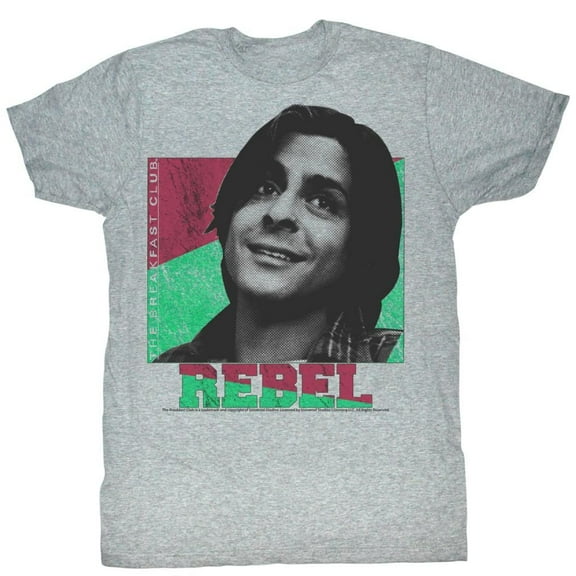 Breakfast Club Criminal Gray Heather Adult T-Shirt 5Xl