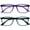 Purple / Turquoise - 2 Pairs, variant on OPULIZE NYX Blue Light Blocking Glasses - Anti-Glare Computer & Gaming Eyewear - UV & Eyestrain Protection - Rectangular Frame - Purple Turquoise - Mens Womens - 2 Pack