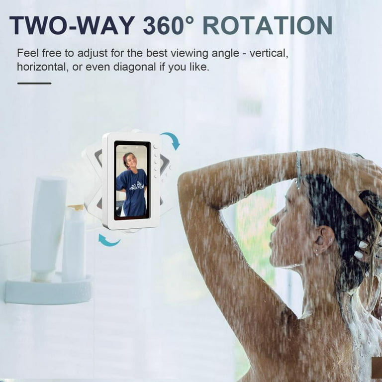 Waterproof Phone Holder Wall Mount Shower Bathroom Phone Case